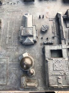 Palais Populaire Tastmodell_Detail St Hedwig, Staatsoper, Bebelplatz, Palais Populaire