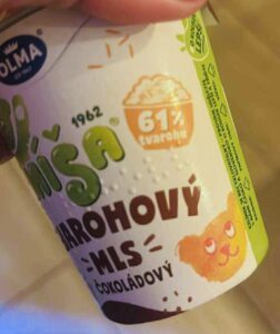 The photo features a close-up shot of a yogurt package.