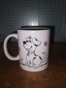 Photo 2: the first side of the first mug